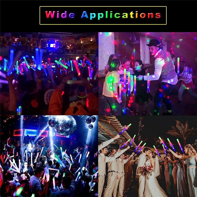 A75K Glow Sticks Bulk, LED Foa - Flashing Led Foam Sticks Party ulasan dan harga