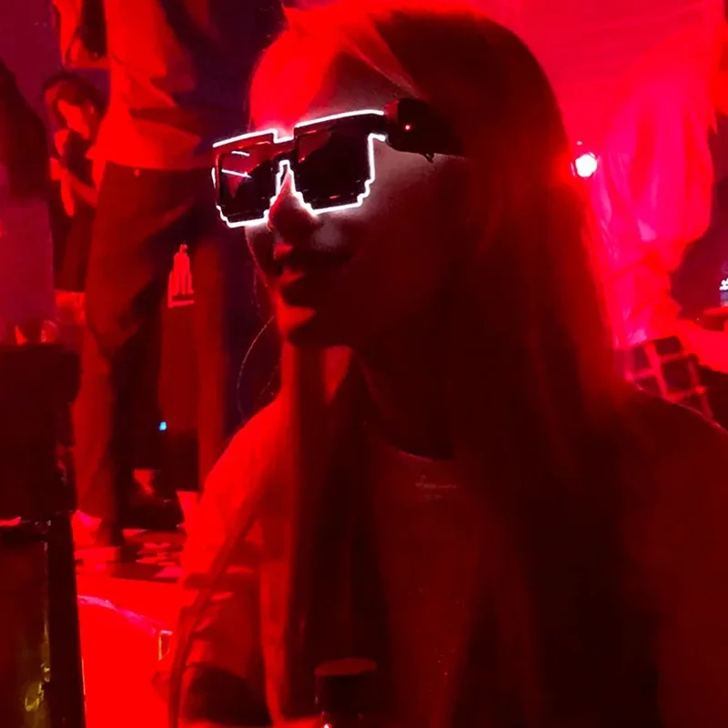 Wireless LED Light Up Glasses, - Glow In The Dark Party Glasses ulasan dan harga