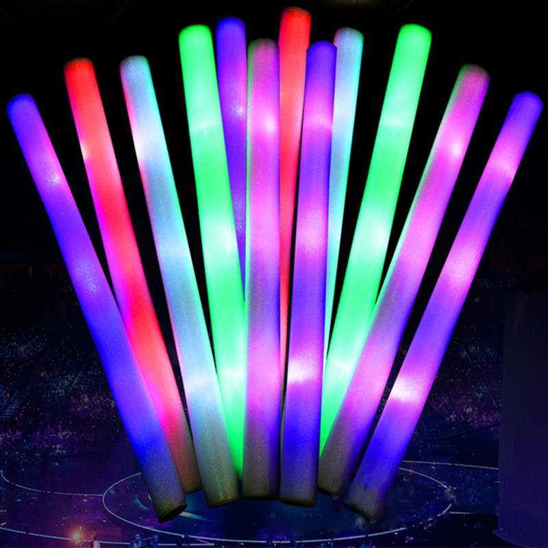 30Pcs Party Decoration LED Col - Flashing Led Foam Sticks Party ulasan dan harga