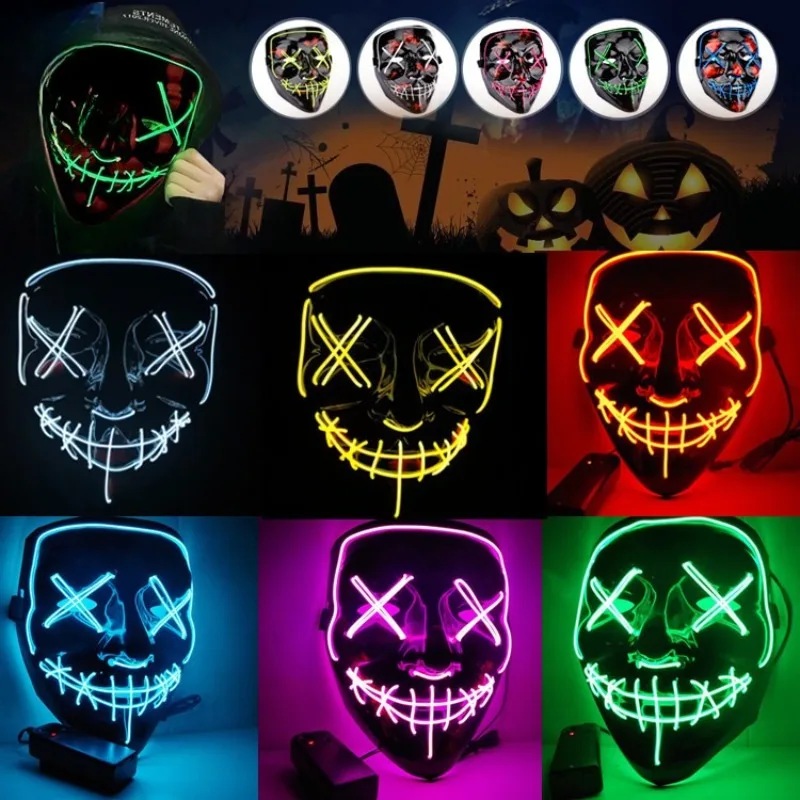 2026 Halloween Party Supplies  - Led Purge Mask Halloween ulasan dan harga
