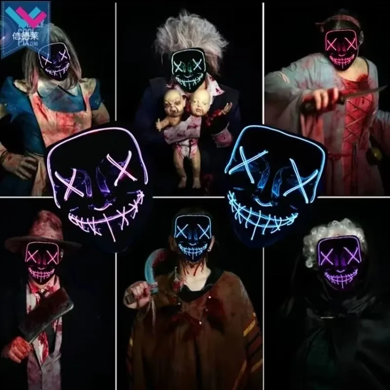 2026 Halloween Party Supplies  - Led Purge Mask Halloween ulasan dan harga