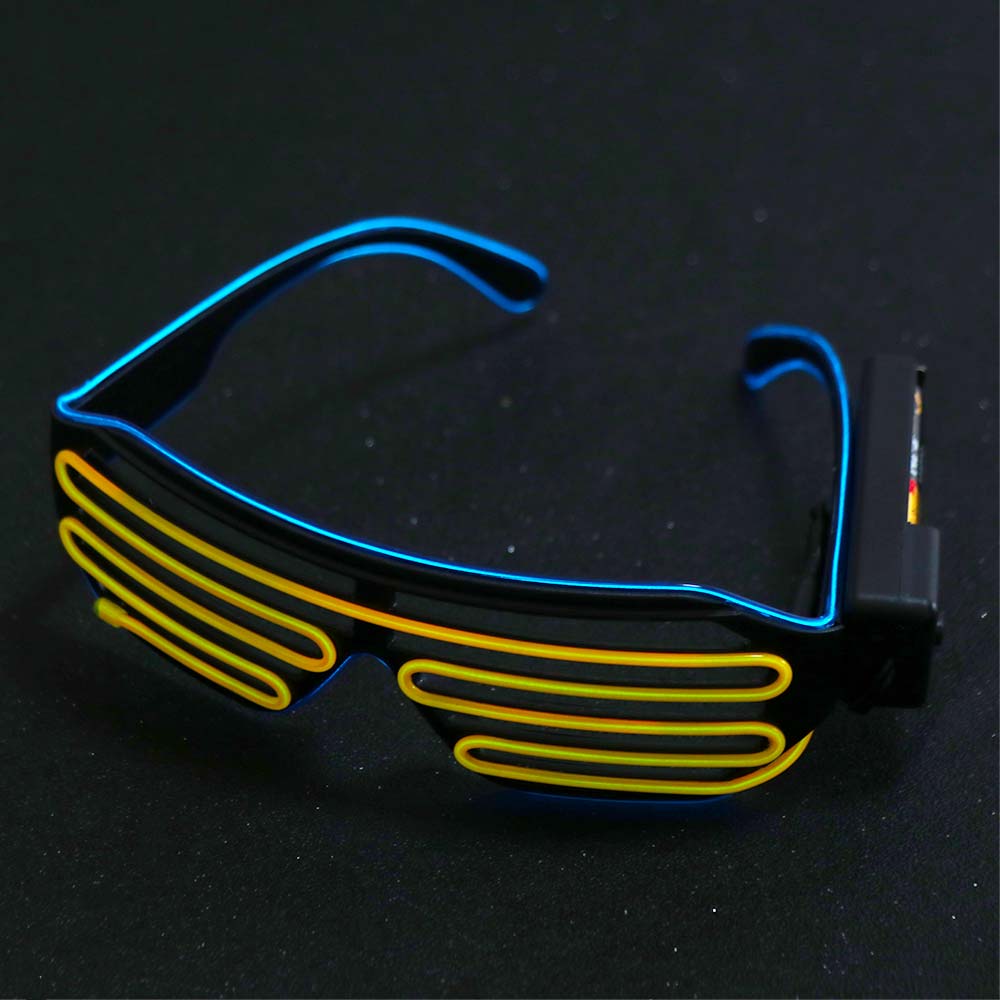 Fashion Wireless LED Glowing G - Glow In The Dark Party Glasses ulasan dan harga