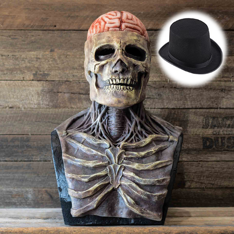 Creepy Brains Skeleton Mask Sk - Led Purge Mask Halloween ulasan dan harga