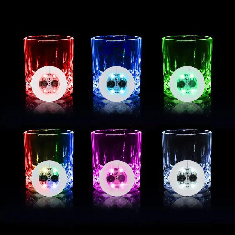 LED Coasters Sticker Night Clu - Glow In The Dark Party Glasses ulasan dan harga