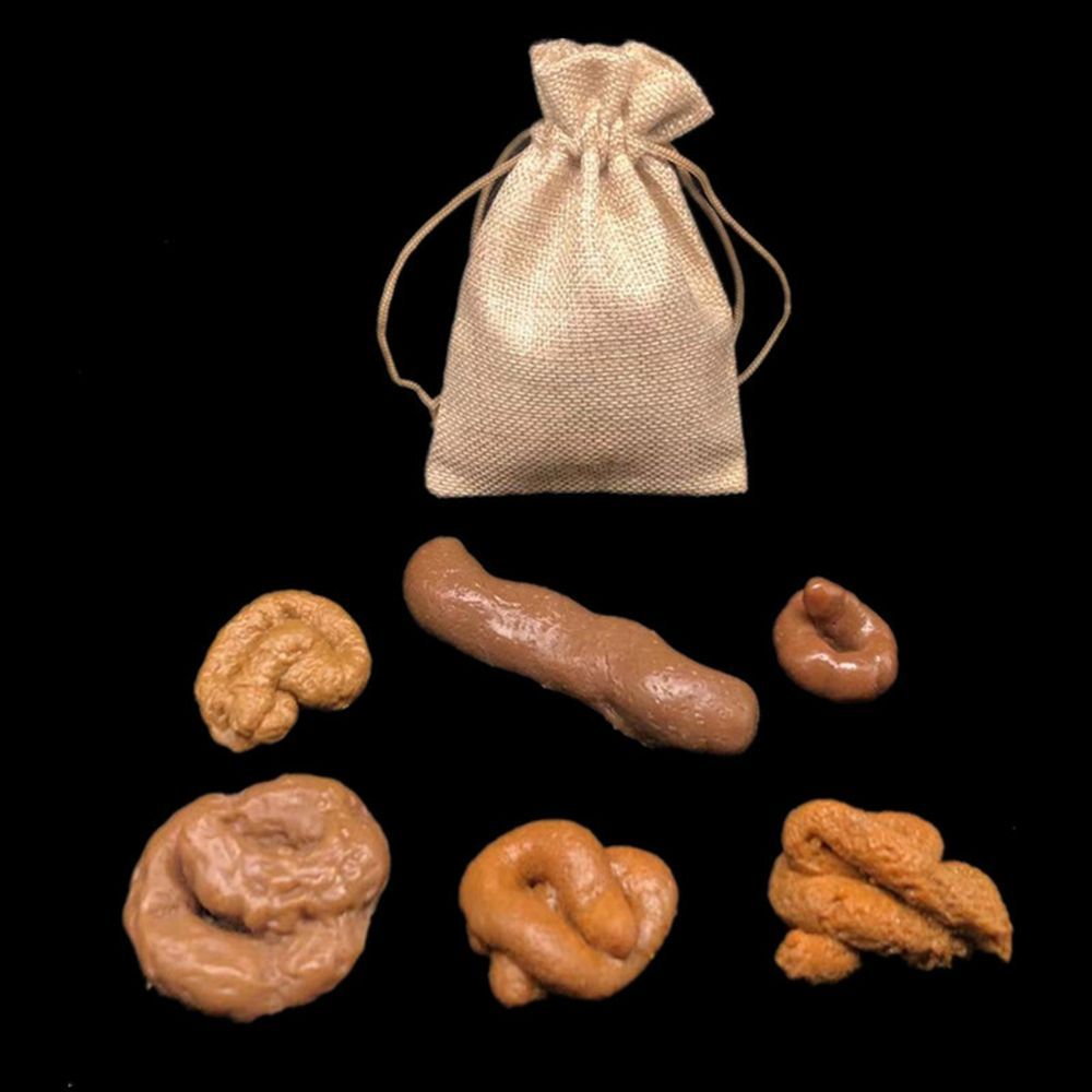 6Pcs Turd Tricky  Antistress F - Fake Poop Gag Gift ulasan dan harga