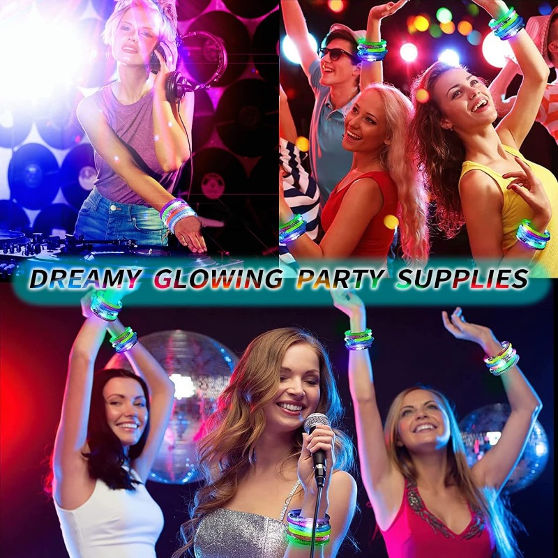 1-100PCS Halloween LED Acrylic - Glow In The Dark Party Glasses ulasan dan harga
